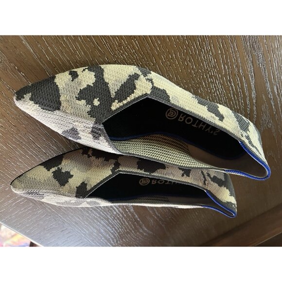 Rothy's The Point Ash Grey Camo Print Flats RARE RETIRED Size 10.5 - Picture 11 of 16